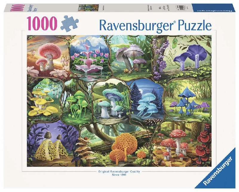 Strategic puzzles Beautiful Mushrooms 1000 Piece Puzzle