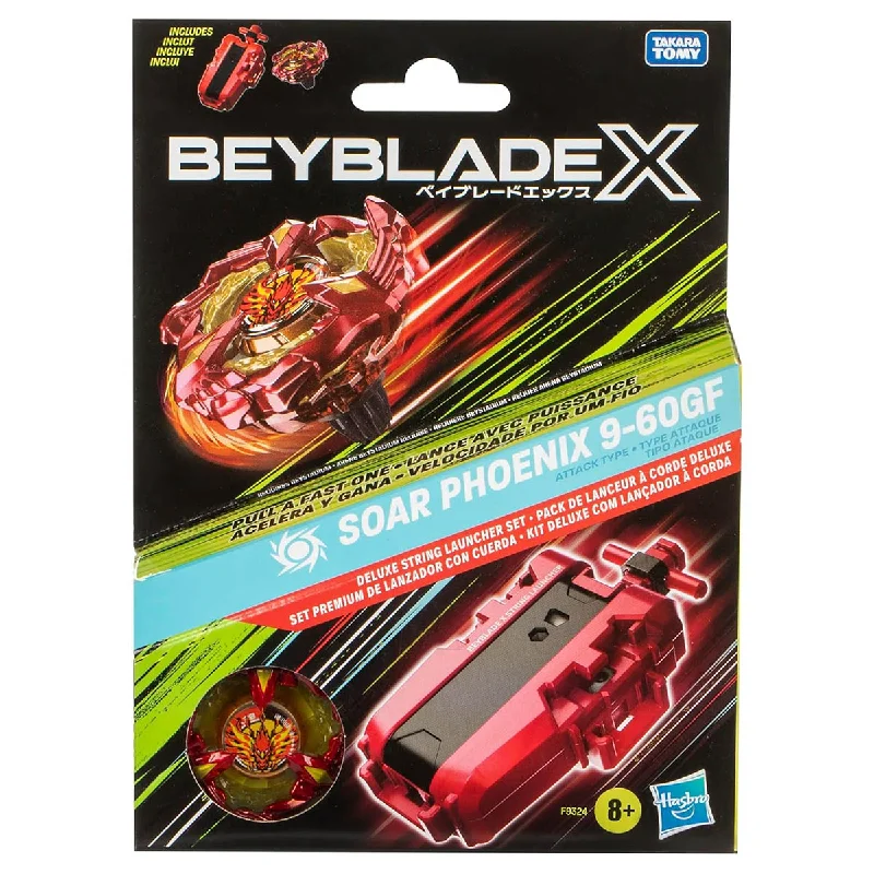 Age-appropriate puzzles Beyblade X: Deluxe String Launcher & Soar Phoenix 9-60GF Attack Type Set
