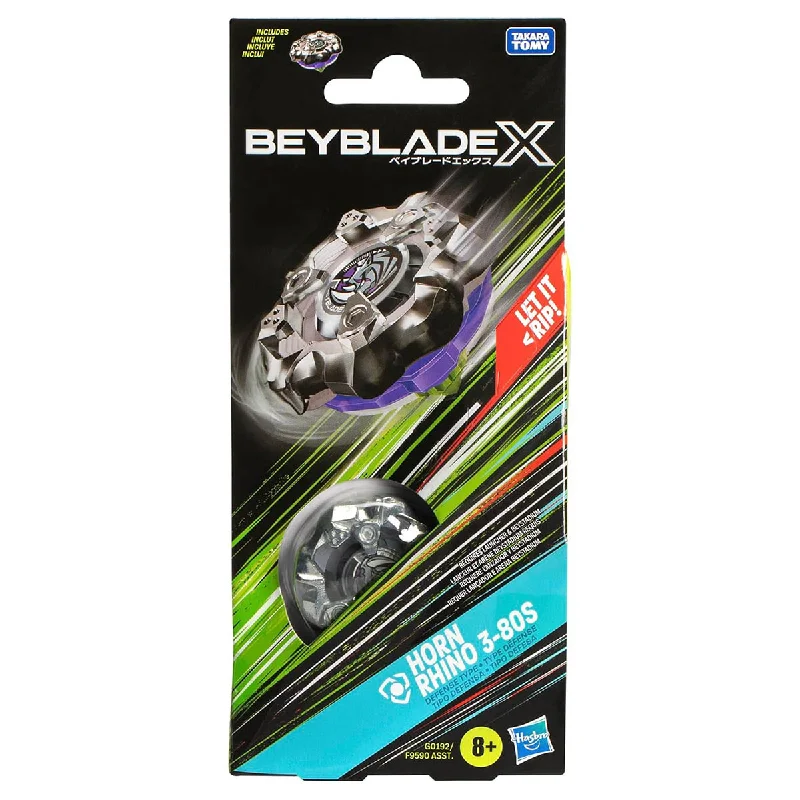 Relaxing games Beyblade X: Horn Rhino 3-80S Defense Type Single Pack