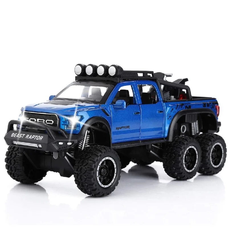Enthusiastic toysBlue 1:28 Scale Die-Cast Metal Pick-Up Truck