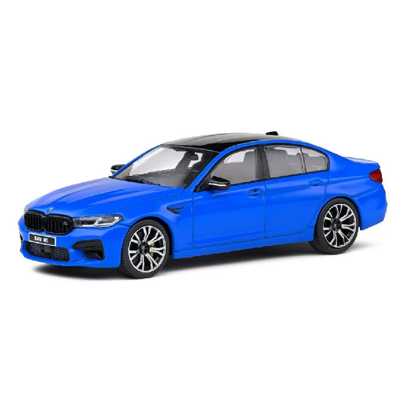High-quality materials toys BMW M5 F19 COMPETITION BLUE 2022 1:43 scale by Solido
