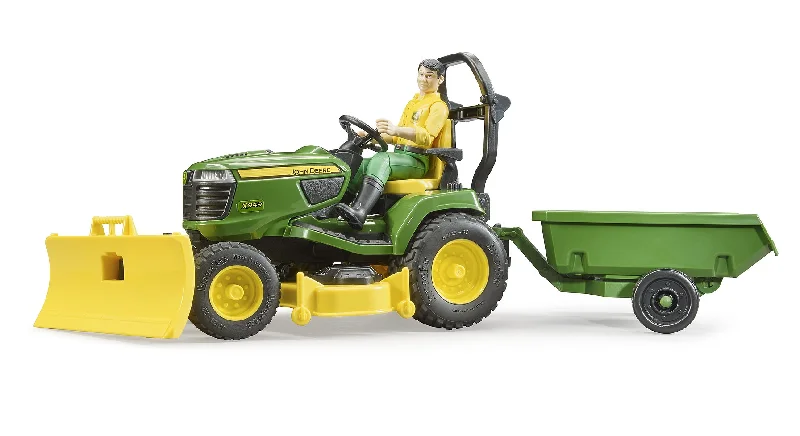 Playful toys bruder BWorld John Deere Rasentraktor mit Anhänger
