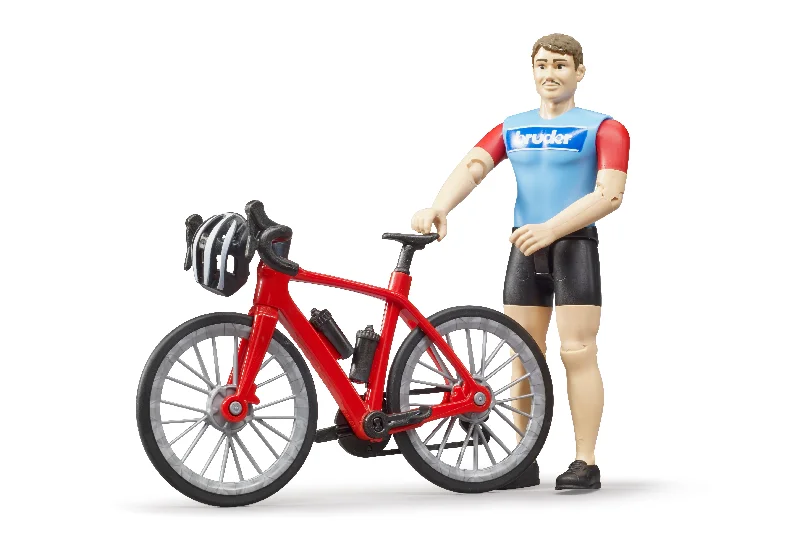Enthusiastic toysbruder BWorld Rennrad mit Radfahrer