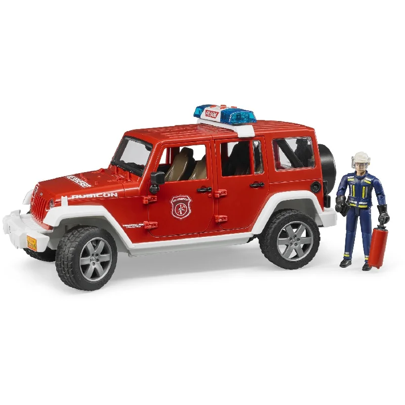 Playful toys Bruder Jeep Wrangler Unlimited Rubicon Fire Department