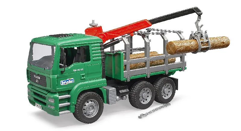 Fun toy carsbruder MAN Holztransporter mit Ladekran