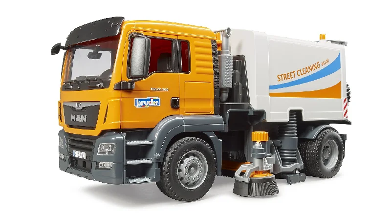 High-quality toy cars bruder MAN TGS Straßenkehrmaschine