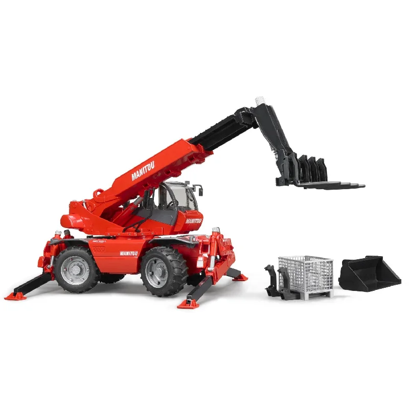 Fun toy carsBruder Manitou Telescopic forklift MRT 2150 with accessor