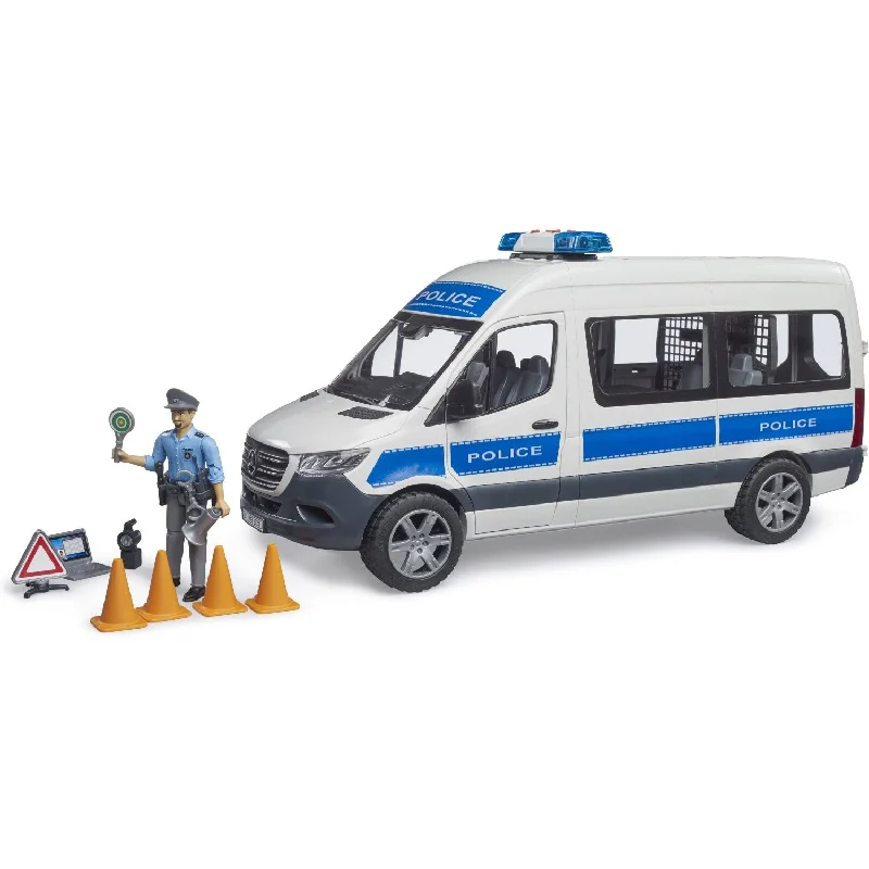 Playful toys Bruder MB Sprinter Police vehicle with policeman