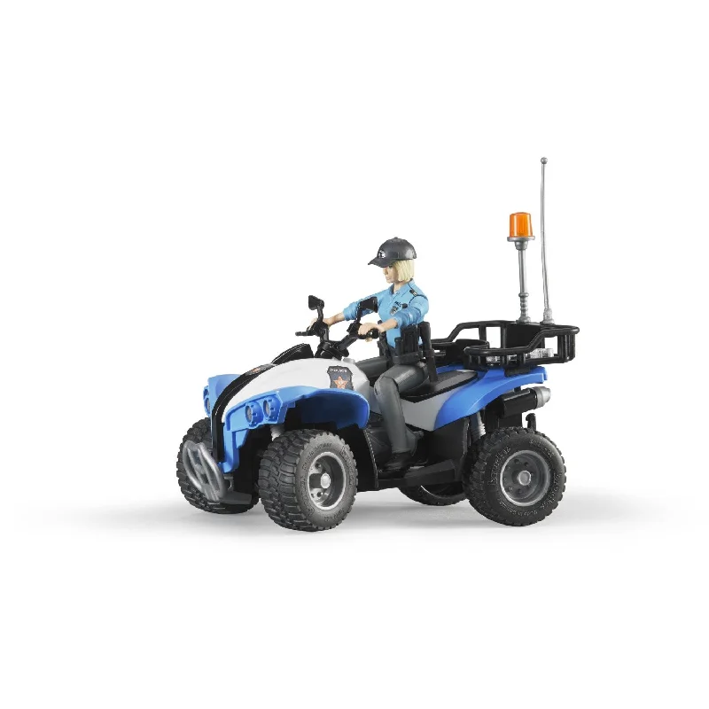 Durable toysBruder Police-Quad with Policewoman and accessories