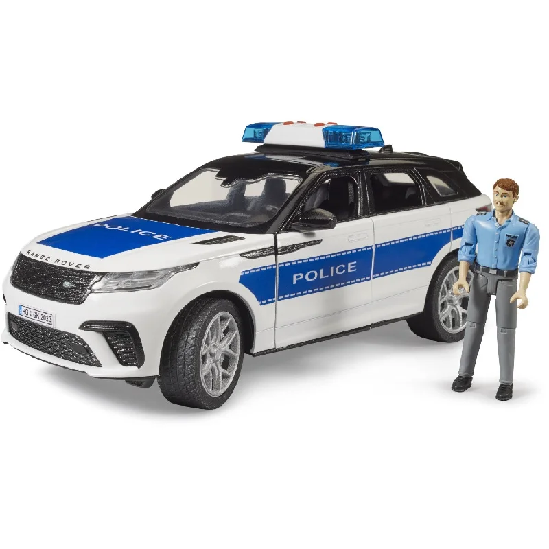 High-quality toy cars Bruder Range Rover Velar Police vehicle with policeman