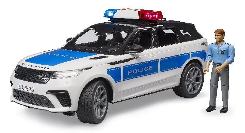 High-quality materials toys bruder Range Rover Velar Polizeiwagen mit Figur