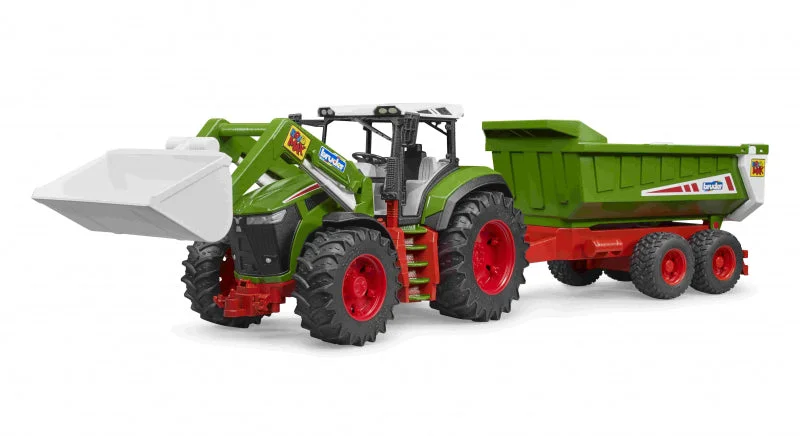 High-quality materials toys bruder ROADMAX Zugmaschine mit Frontlader und Kippanhänger