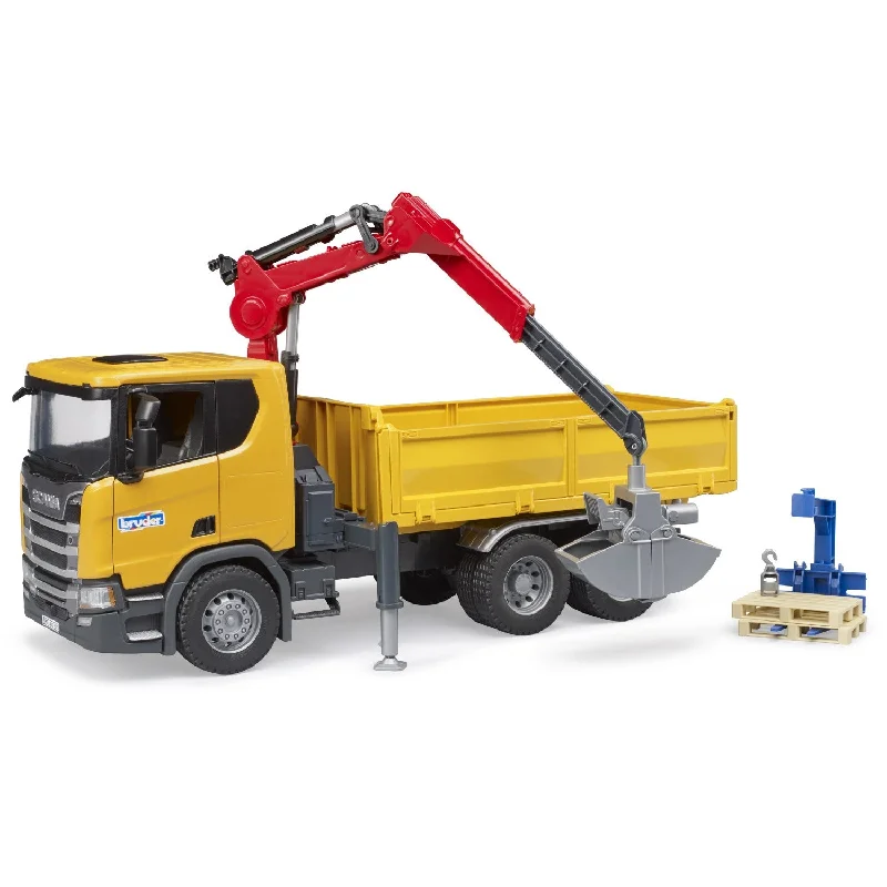 High-quality toy cars Bruder Scania Super 560R construction truck w.crane,2 pal