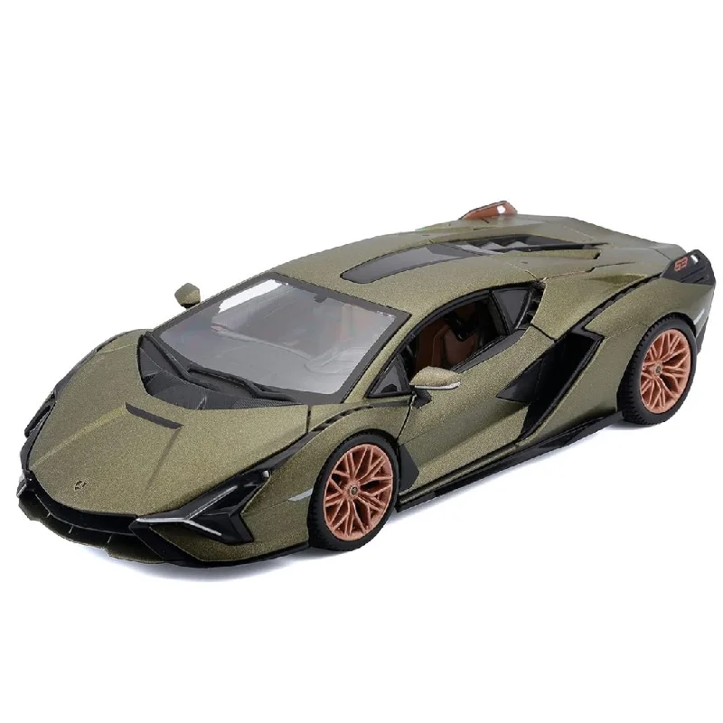 Fun toy carsGreen Lamborghini Sián FKP 37 1:24 Scale Die-Cast Car by Bburago