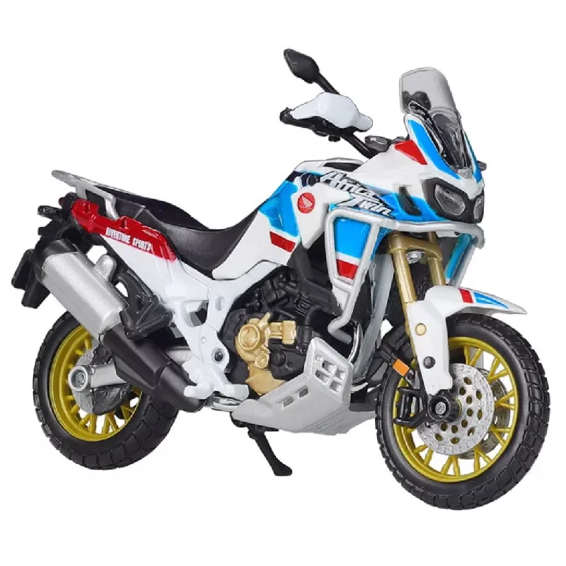 High-quality materials toys White Honda Africa Twin DCT 1:18 Scale Bike by Maisto
