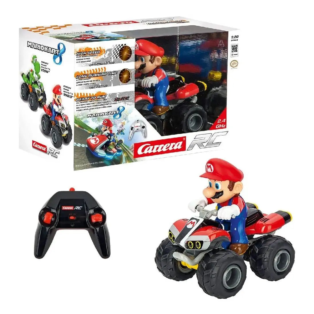 High-quality materials toys Carrera RC 2.4GHz Super Mario Kart™ Quad