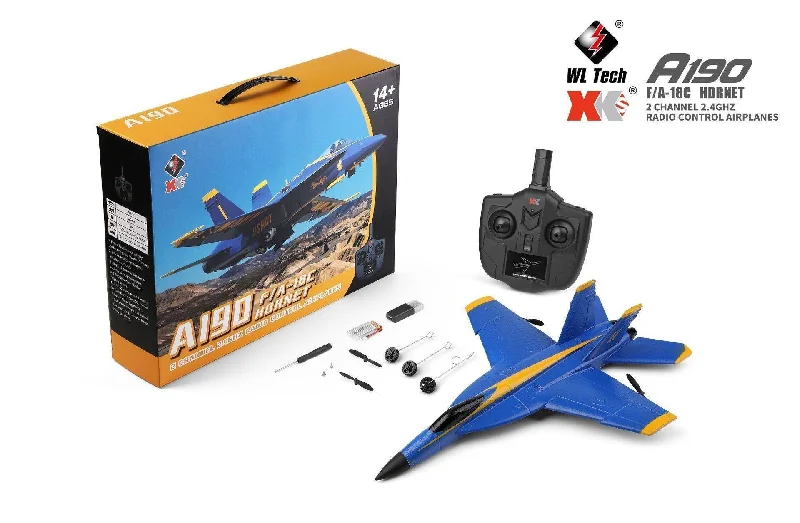 Playful toys Simulation A190 F-18 Hornet Two-channel RC Aeroplane
