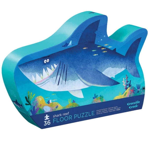 Thought-provoking puzzles Crocodile Creek Puzzle | Floor | 36 pc Shark Reef