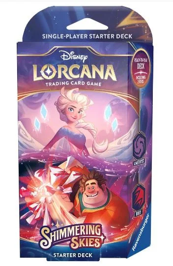 Intricate puzzles DISNEY LORCANA TCG SHIMMERING SKIES STARTER DECK - AMETHYST AND RUBY