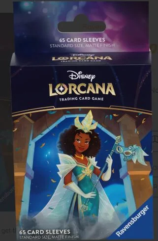 Relaxing games DISNEY LORCANA TCG SHIMMERING SKIES TIANA SLEEVES
