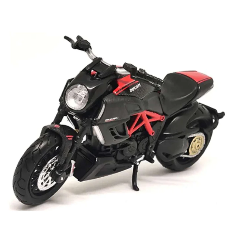 Realistic toy carsBlack DUCATI DIAVEL CARBON MODEL By Maisto