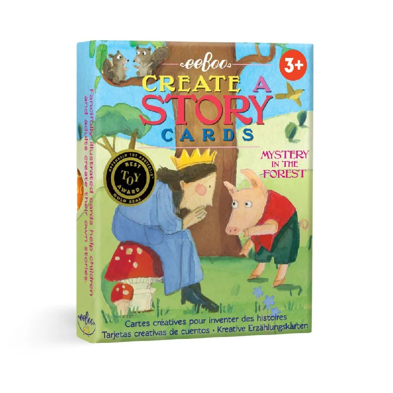 Age-appropriate puzzles eeBoo Mystery in the Forest 36-Card Storytelling Set