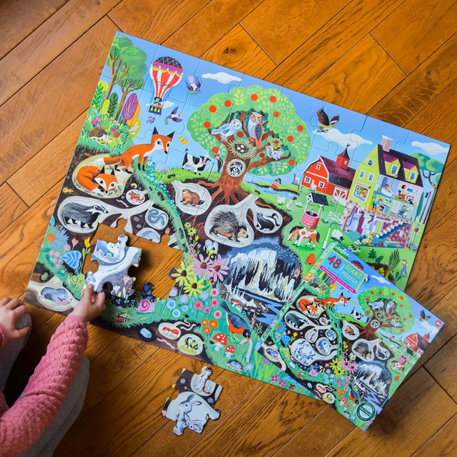 Multi-level puzzles Eeboo 48 Piece Giant Puzzles