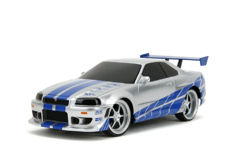 Durable toysFast & Furious - 2002 Nissan Skyline GT-R (BNR34) 1:24 Scale Remote Control Car Durable toysFast & Furious - 2002 Nissan Skyline GT-R (BNR34) 1:24 Scale Remote Control Car