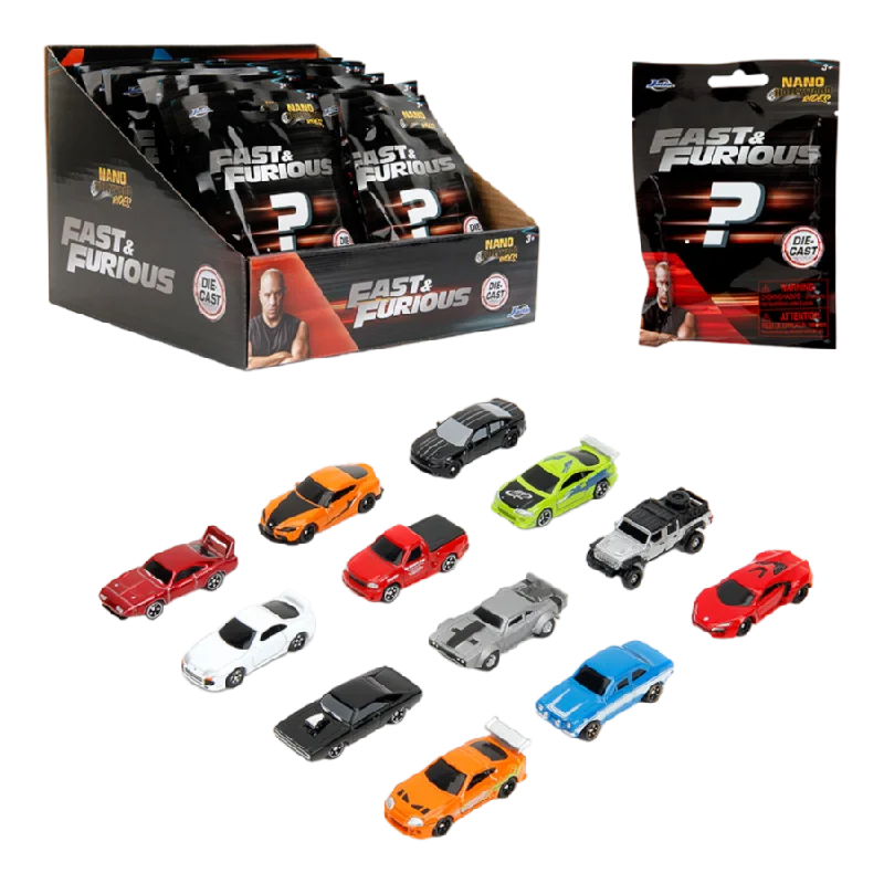 Durable toysFast & Furious - Nano Blind Bags Assortment (Display of 24)