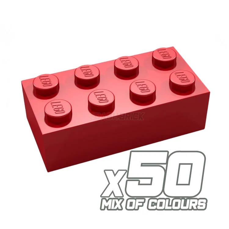 Collectible and valuable LEGO itemsLEGO "Just Bricks - Pack of 50" - 2 x 4 Bricks [3001] Assorted Colours