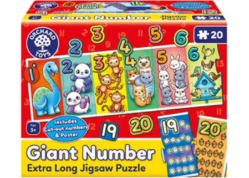 Challenging puzzles ORCHARD TOYS - GIANT NUMBER EXTRA LONG JIGSAW PUZZLE