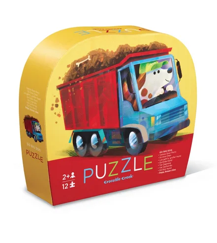 Strategic puzzles Go Big Dog 12 Piece Mini Puzzle