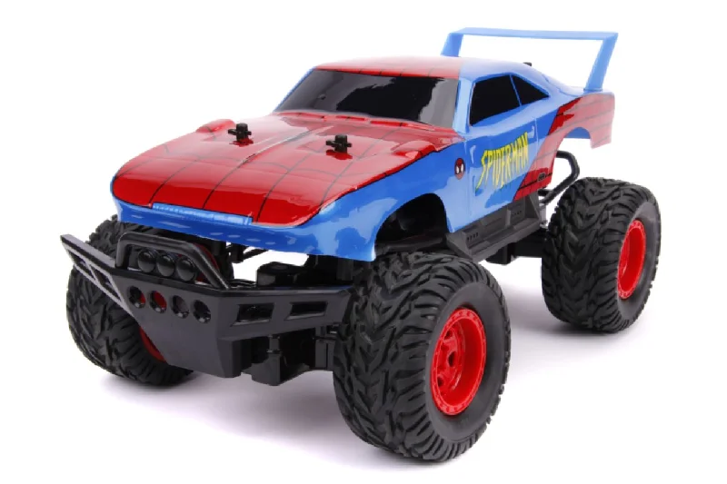 Durable toysHollywood Rides - Dodge Charger Daytona (Spider-Man) 1:12 Remote Control Car