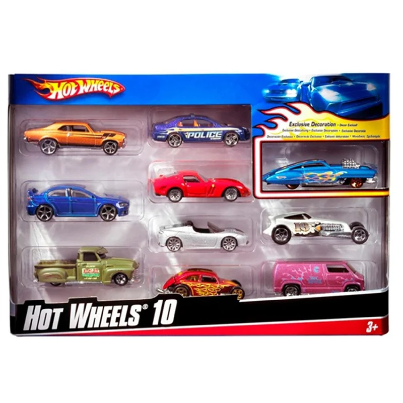 Durable toysHot Wheels Basics 10-Pack Assorted