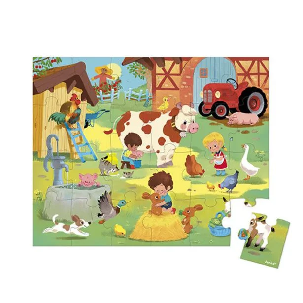 Multi-level puzzles Puzzle A Day At The Farm - 24 Pieces