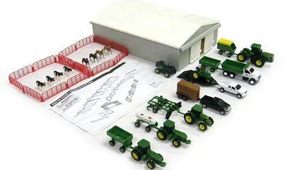 Enthusiastic toysJOHN DEERE 70 PIECES MINI VEHICLE FARM TOY PLAYSET
