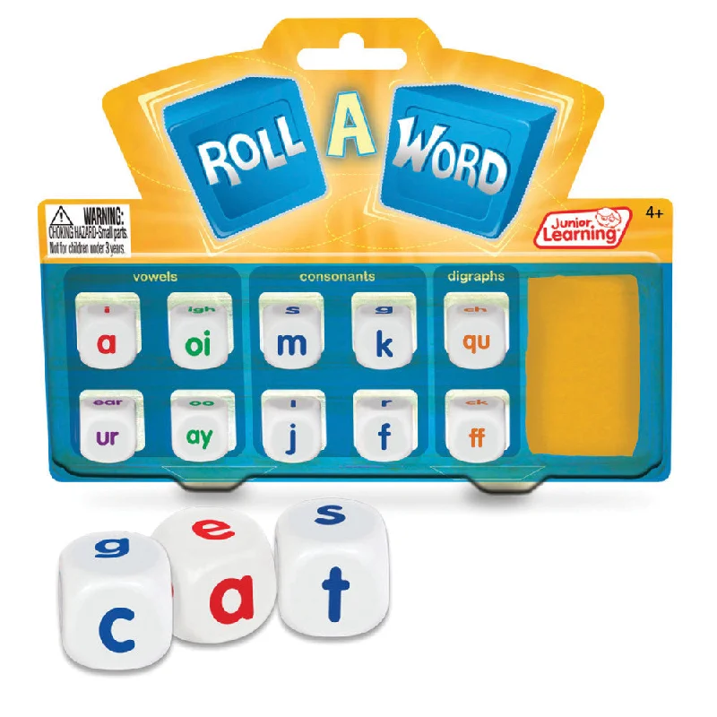 Thought-provoking puzzles Junior Learning Roll a Word Educational Dice Game