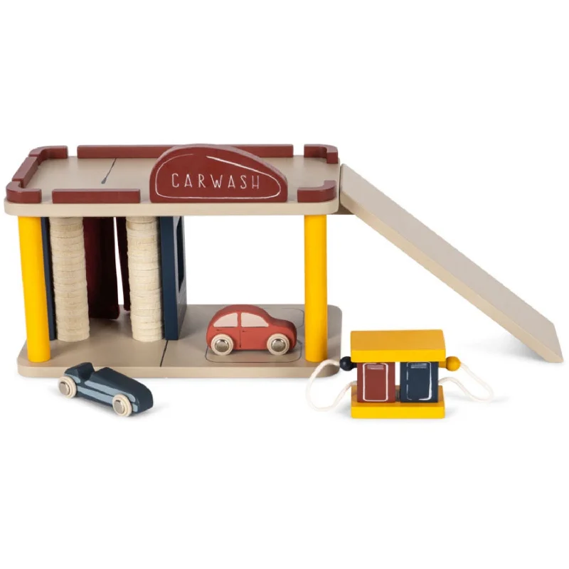 High-quality toy cars Konges Sløjd Multi Wooden Car Wash Fsc