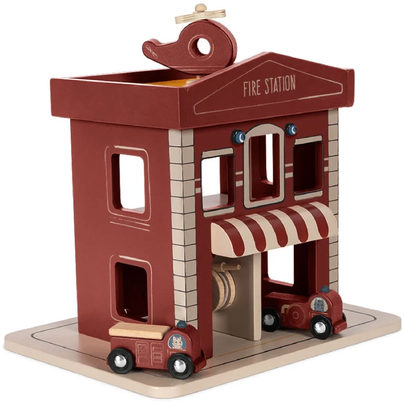 Playful toys Konges Sløjd Multi Wooden Fire Station Fsc