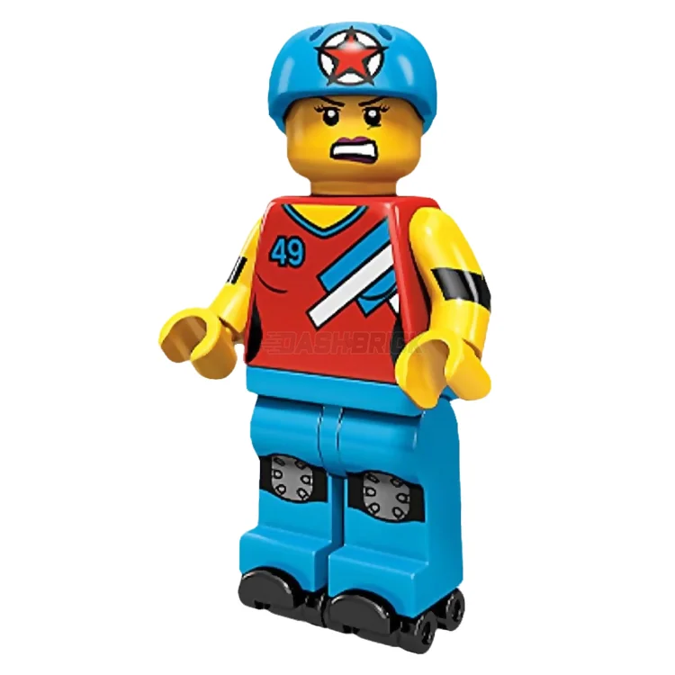 Precisely scaled LEGO miniaturesLEGO Collectable Minifigures - Roller Derby Girl (8 of 16) [Series 9]