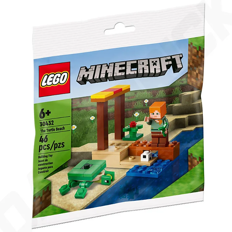 Non-toxic and safe LEGO toysLEGO Minecraft: The Turtle Beach polybag [30432]