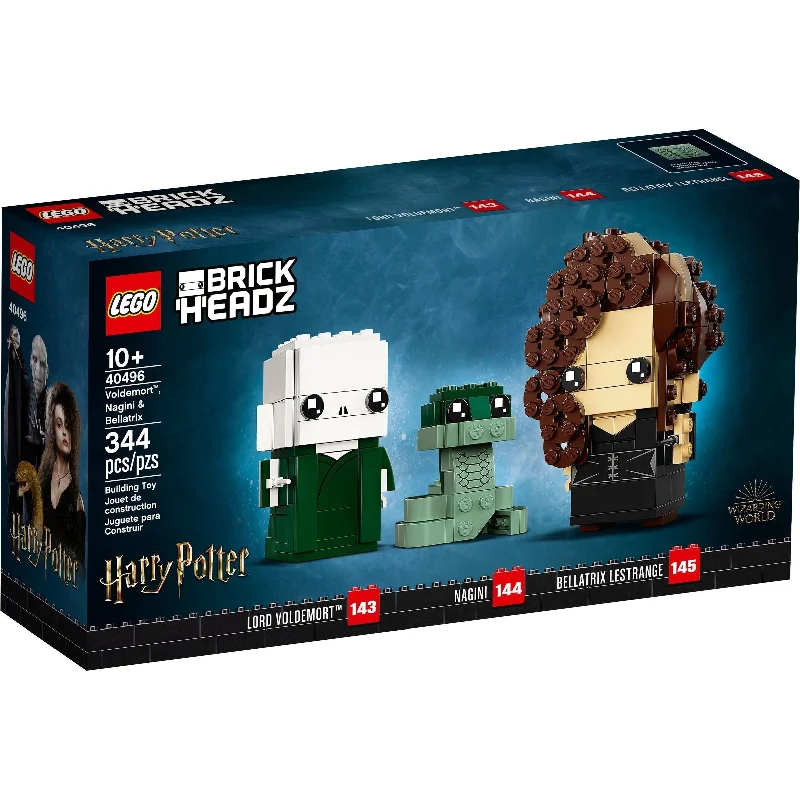 Stimulating and engaging LEGO playLEGO Harry Potter Brickheadz 40496 Voldemort, Nagini & Bellatrix Stimulating and engaging LEGO playLEGO Harry Potter Brickheadz 40496 Voldemort, Nagini & Bellatrix