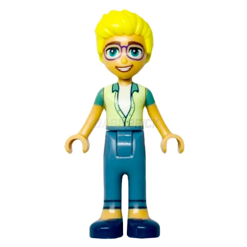 Offering a sense of accomplishment LEGOLEGO Minifigure - Friends Olly - Yellowish Green Unbuttoned Shirt, Sand Blue Trousers, Dark Blue Shoes [FRIENDS]