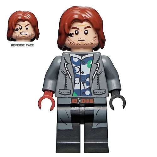 Endlessly replayable LEGO scenariosLEGO Minifigure - Rainn Delacourt - Dark Blue and White Shirt [JURASSIC WORLD]