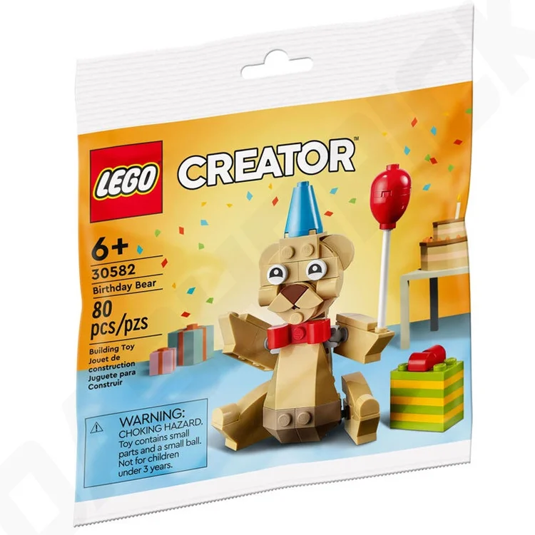 Age-appropriate LEGO toysLEGO Creator: Birthday Bear Polybag (2022) [30582]