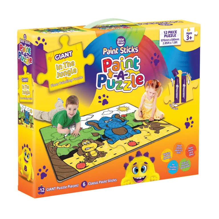 Time-consuming puzzles Little Brian Paint Sticks | Giant Floor Painting Puzzle | In The Jungle