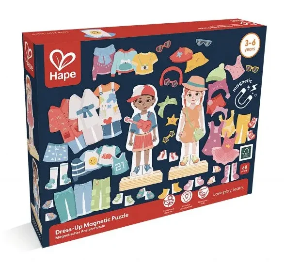 Engaging puzzlesMagnetic Seasons Dress Up Wooden Puzzle