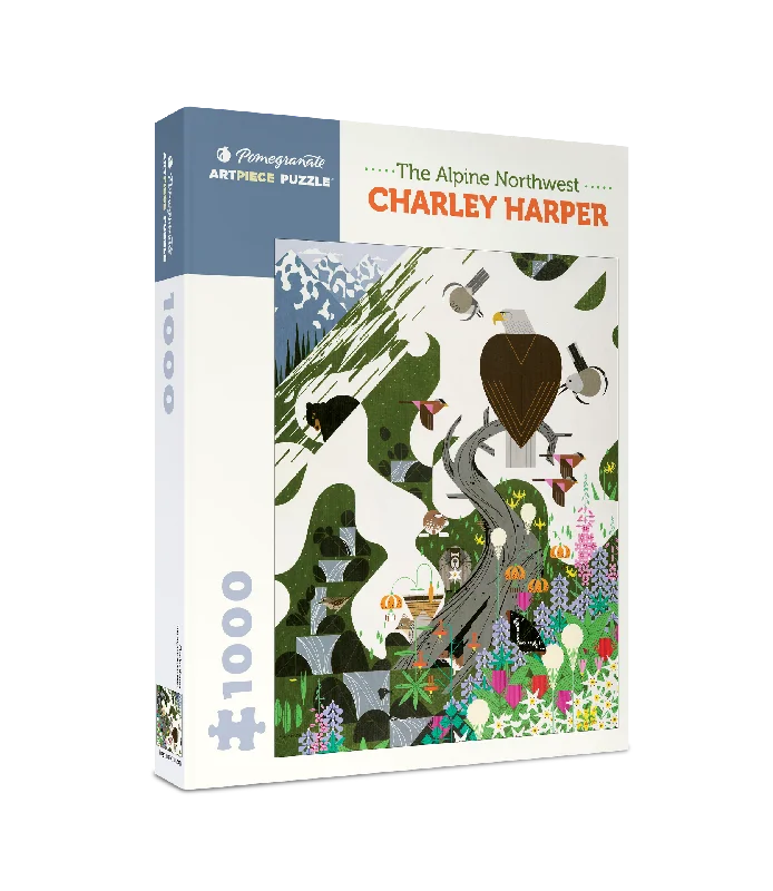 Entertaining games Charley Harper The Alpine Northwest 1000 Piece Puzzle