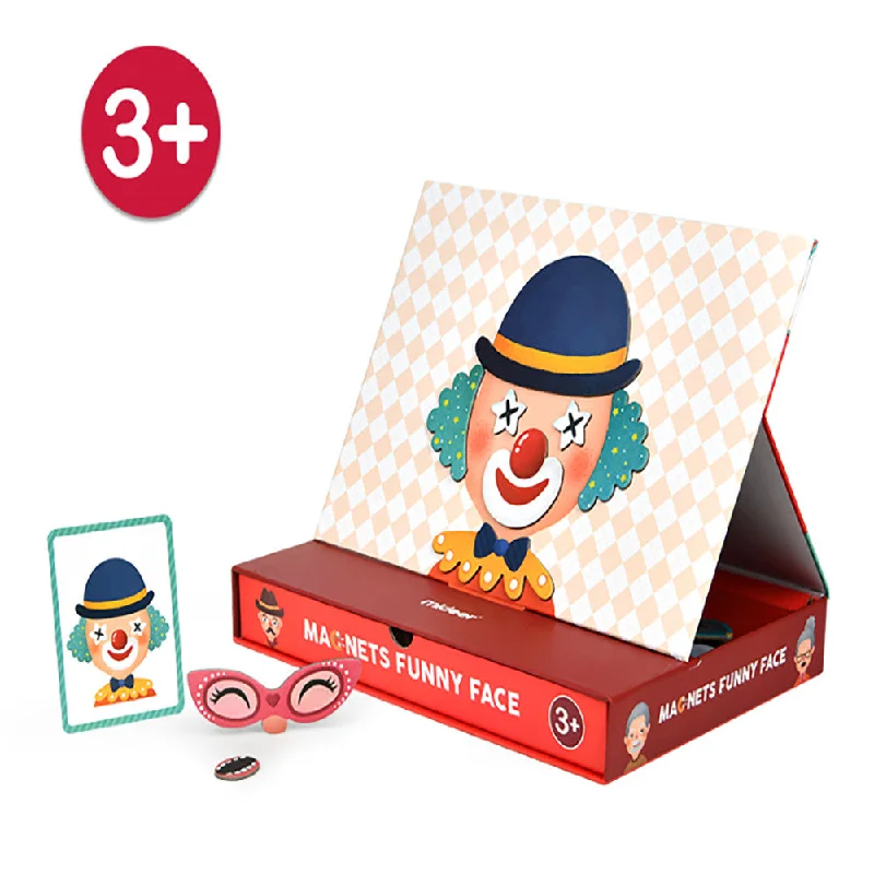 Fast-paced games MiDeer Magnetic Funny Face 56-Piece Travel Puzzle