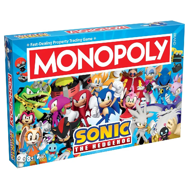 Intricate puzzles Monopoly Board Game Sonic the Hedgehog Edition